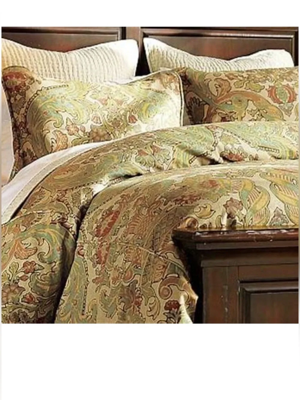 Pottery Barn Simone KING Linen Cotton Duvet Cover + (2) Standard Shams